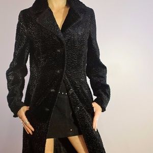 arden b long black dress coat full length